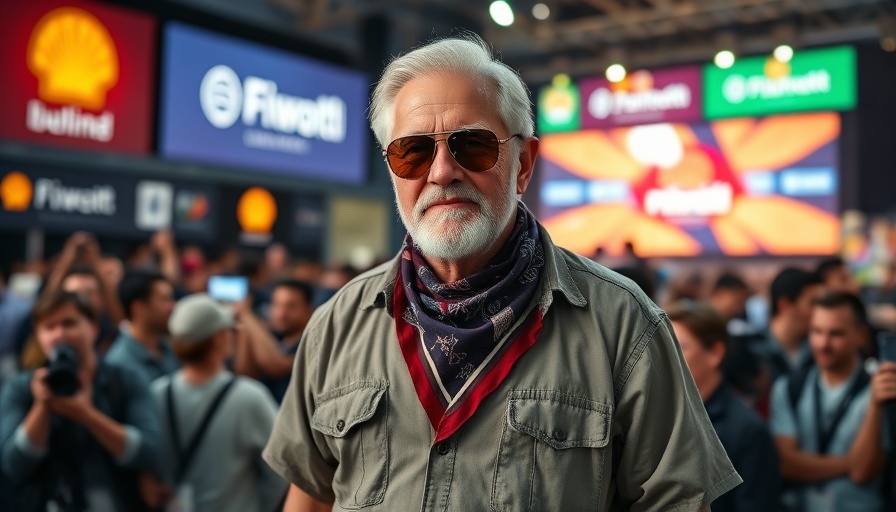 Renowned male at event with logos in the background, Hulk Hogan medical malpractice.