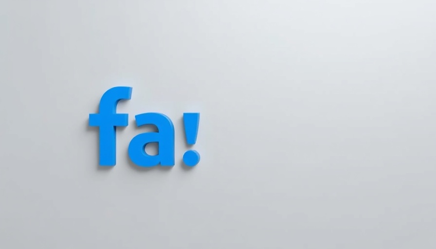 Bold blue lowercase 'fa!' minimalistic design.