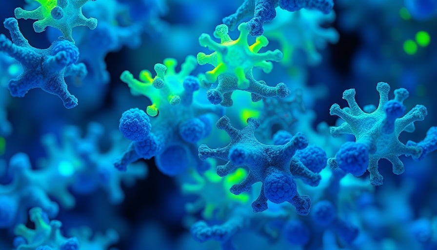 Microscopic view of UCP4A knockdown protein aggregates.