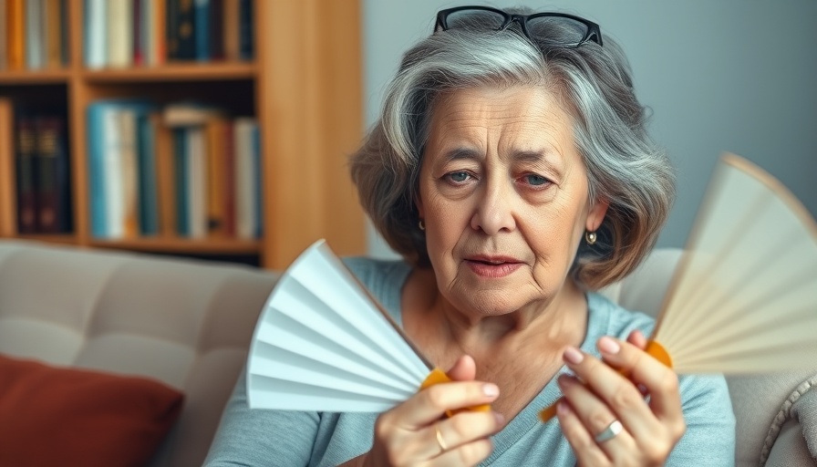 Middle-aged woman experiencing hot flash, how do I know if I'm in perimenopause.