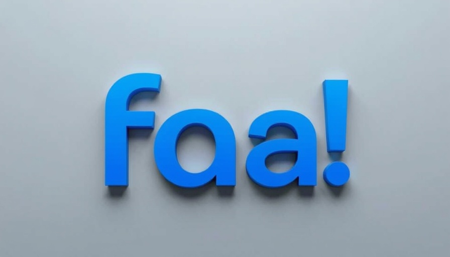 Modern blue 'fa!' logo design, minimalist typography.