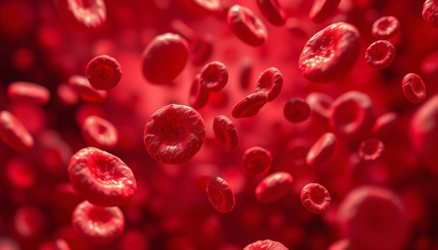 Red blood cells flowing, related to Warfarin for frail patients with atrial fibrillation.