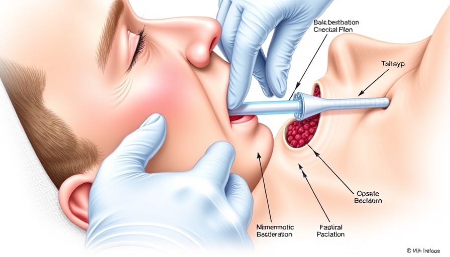 Educational illustration of intubation procedure in medical setting.