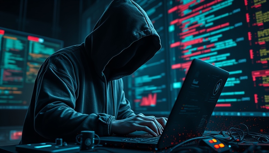Cybersecurity hooded figure illustration, global cannabis trends context.