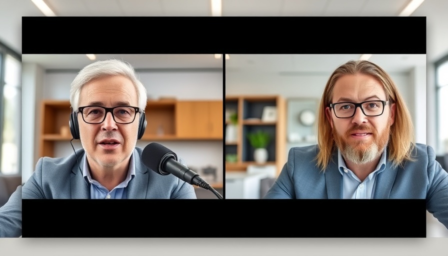 Virtual meeting on effective follow-ups after trade shows, business discussion, split-screen.