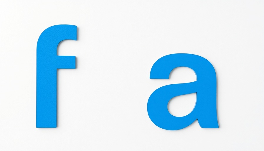 Stylized blue text 'fa!' on gray background.