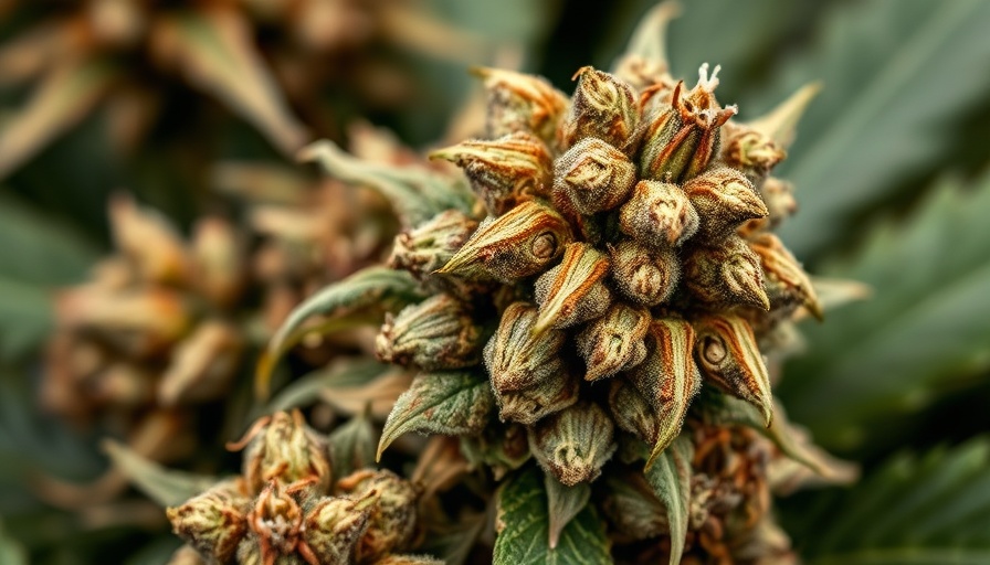 Close-up of dried cannabis buds showing merger challenges