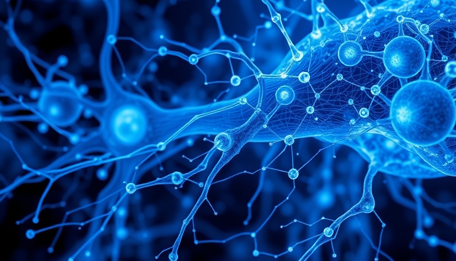 Abstract visualization of microglial dysfunction and cholesterol metabolism.