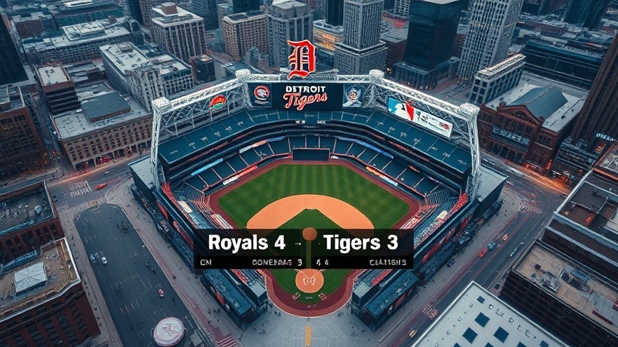 Drone Image of Detroit Tigers Comerica Park