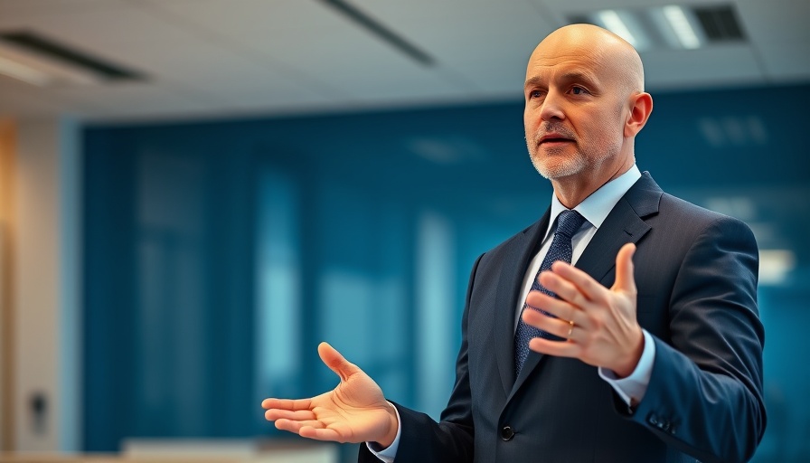 Businessman discussing green hydrogen gigafactory plans