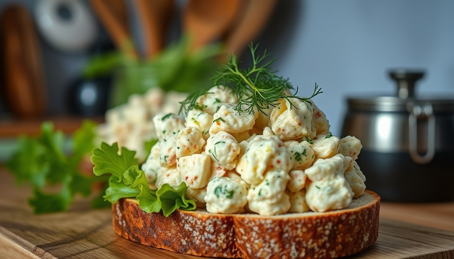 Gourmet Meal Prep Tuna Salad sandwich with fresh dill and lettuce, photorealistic.