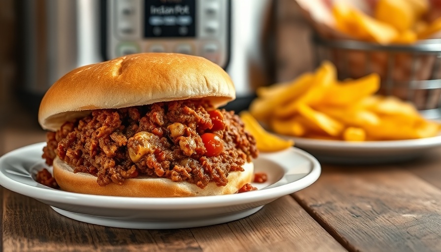 Instant Pot Sloppy Joe's on a plate with chips.