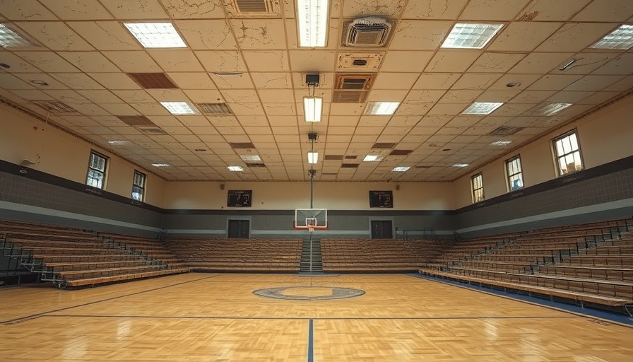 Michigan school gym in disrepair needing repairs