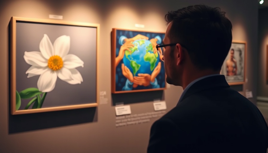 Artwork featured at Autism Acceptance Art Show displaying unity theme.