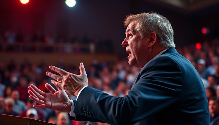 Dynamic political rally speaker in Michigan Senate race 2026