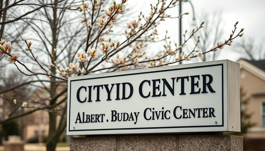 City of Ecorse civic center sign, highlighting Ecorse financial shortfall