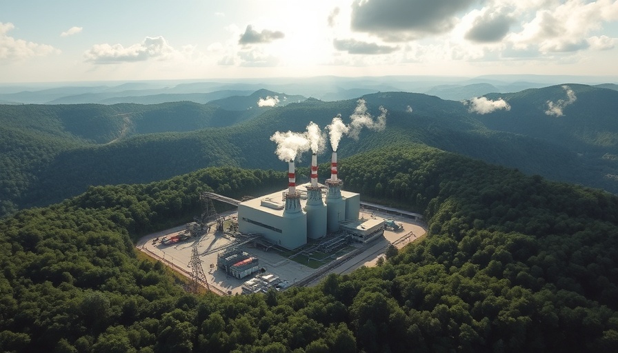 Aerial view of power plant in Michigan's green landscape reflecting clean energy legislation.