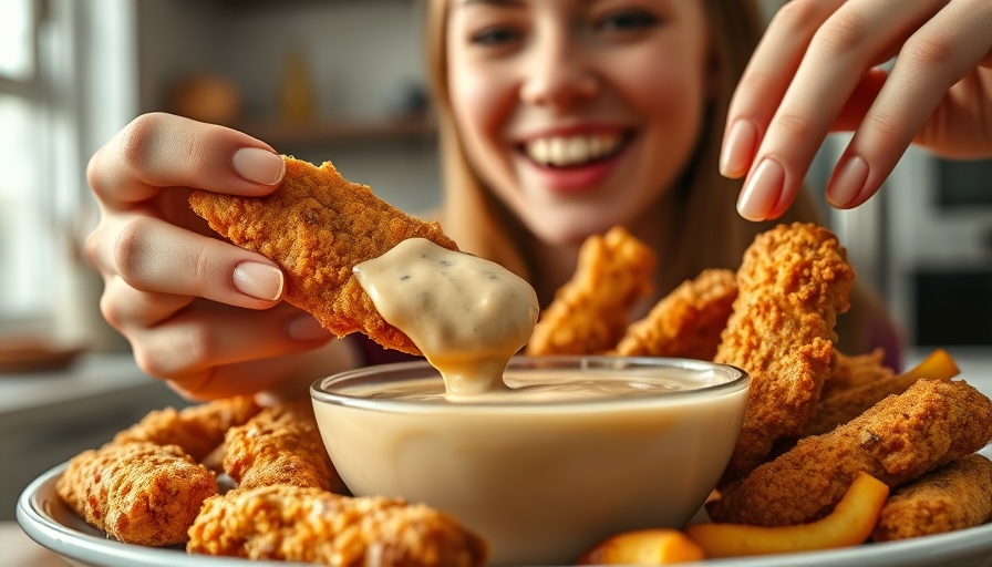 Homemade Raising Cane’s Sauce Recipe with chicken tenders