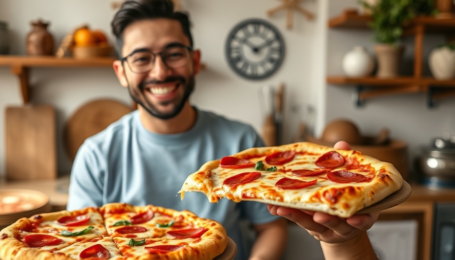 Homemade pizza with pepperoni on a rustic stone, highlighting homemade pizza dough recipe.
