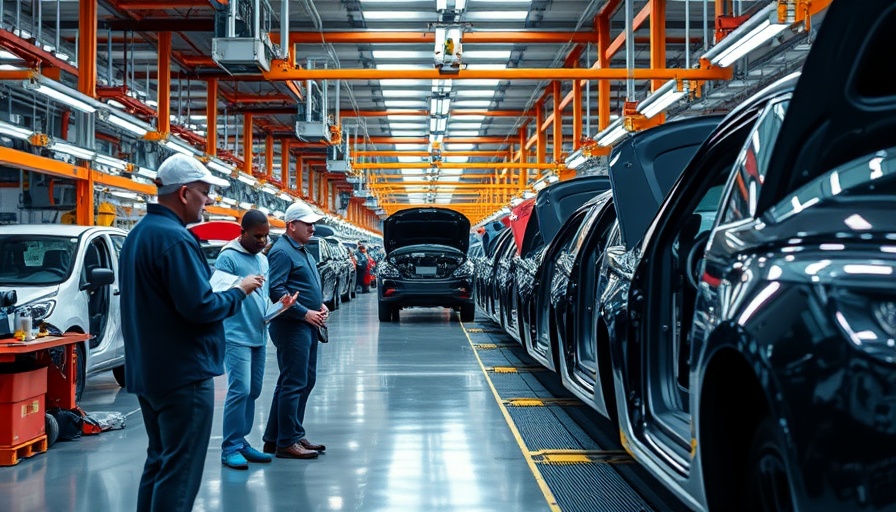 Workers in auto plant illustrate impact of tariffs on the auto industry.