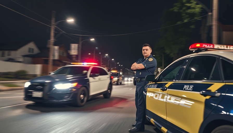 Detroit police crackdown on speeding with patrol at night.