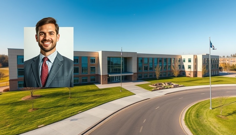 Aerial view of King High School with inset portrait; financial mismanagement discussed.