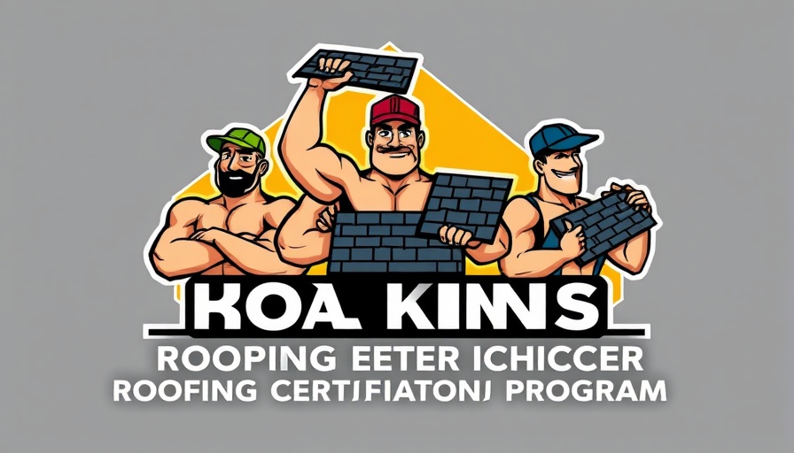 Cartoon logo of ShingleMaster certification.