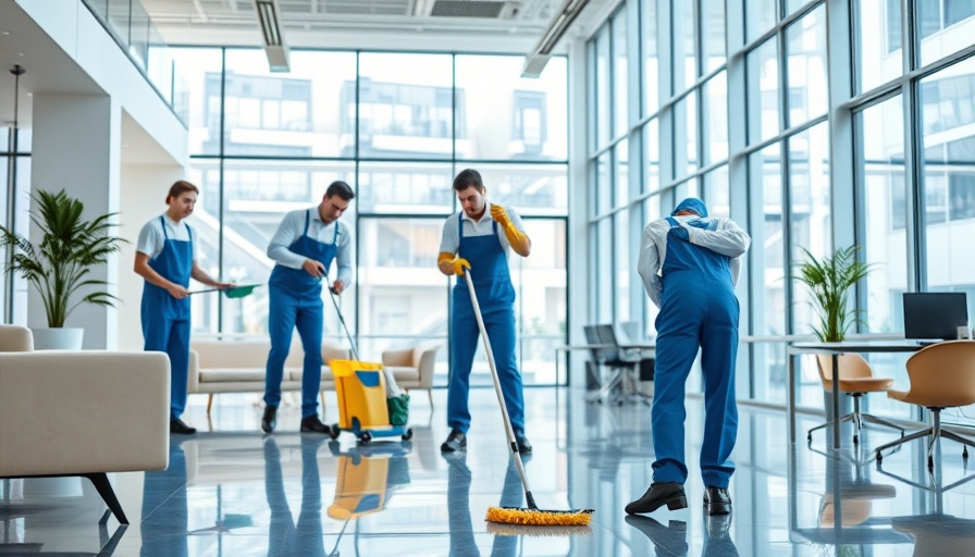 Top-Rated Commercial Cleaning Services in Michigan performing office cleaning.