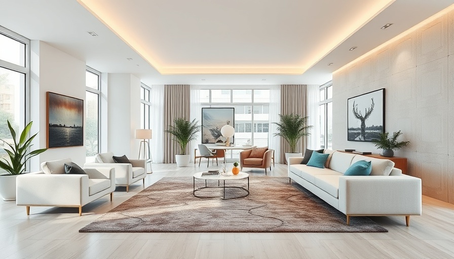 Room showcasing popular carpet colors with modern decor.