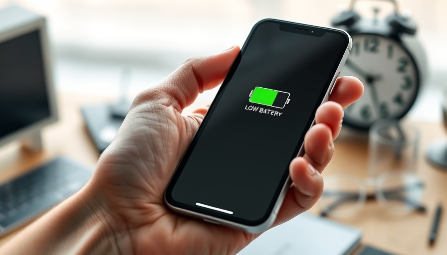 Close-up of a phone not charging, displaying low battery.