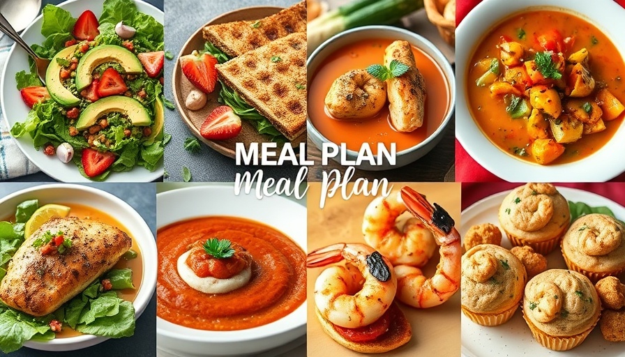 Colorful healthy meal plan collage with various dishes, June 2, 2025.