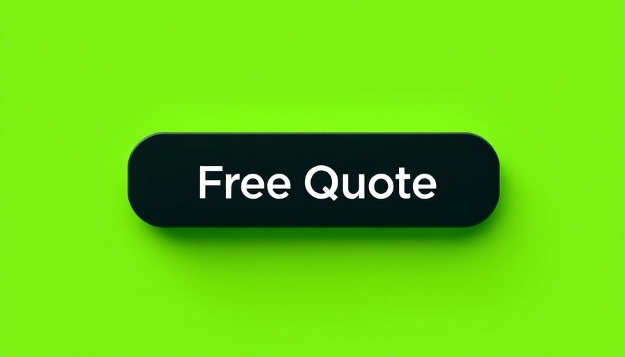 Home improvement free quote button on green background