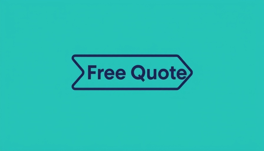Arrow icon and 'Free Quote' text on teal background.