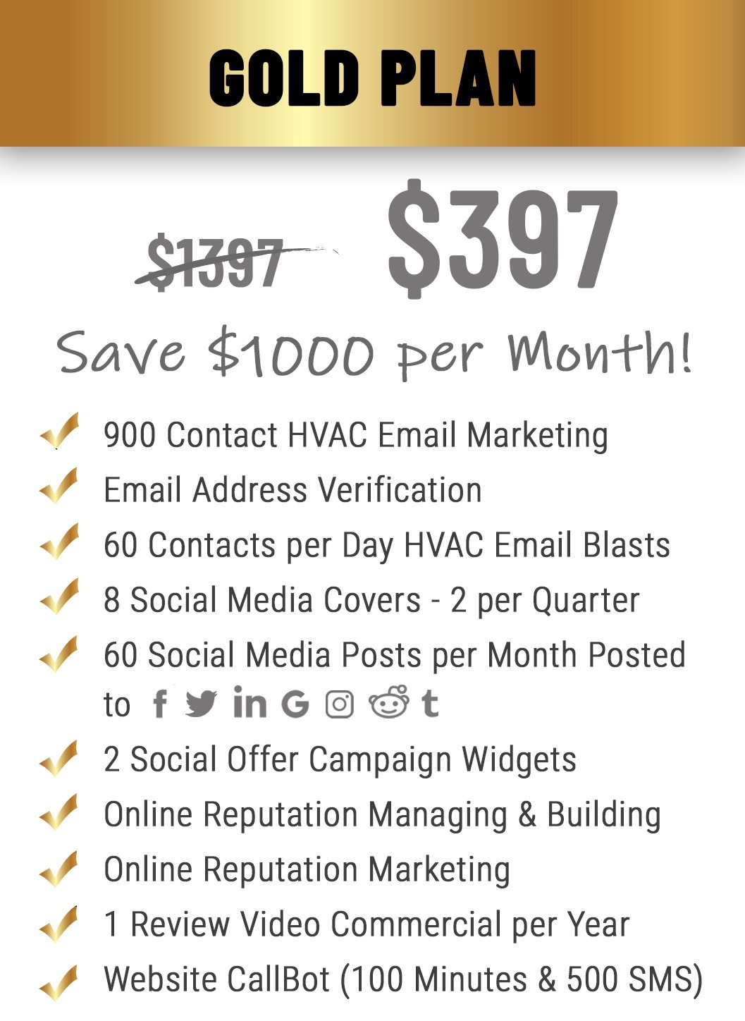 Gold Plan Pricing