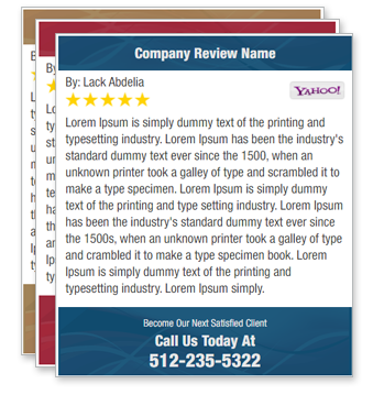 5 Star company review pages