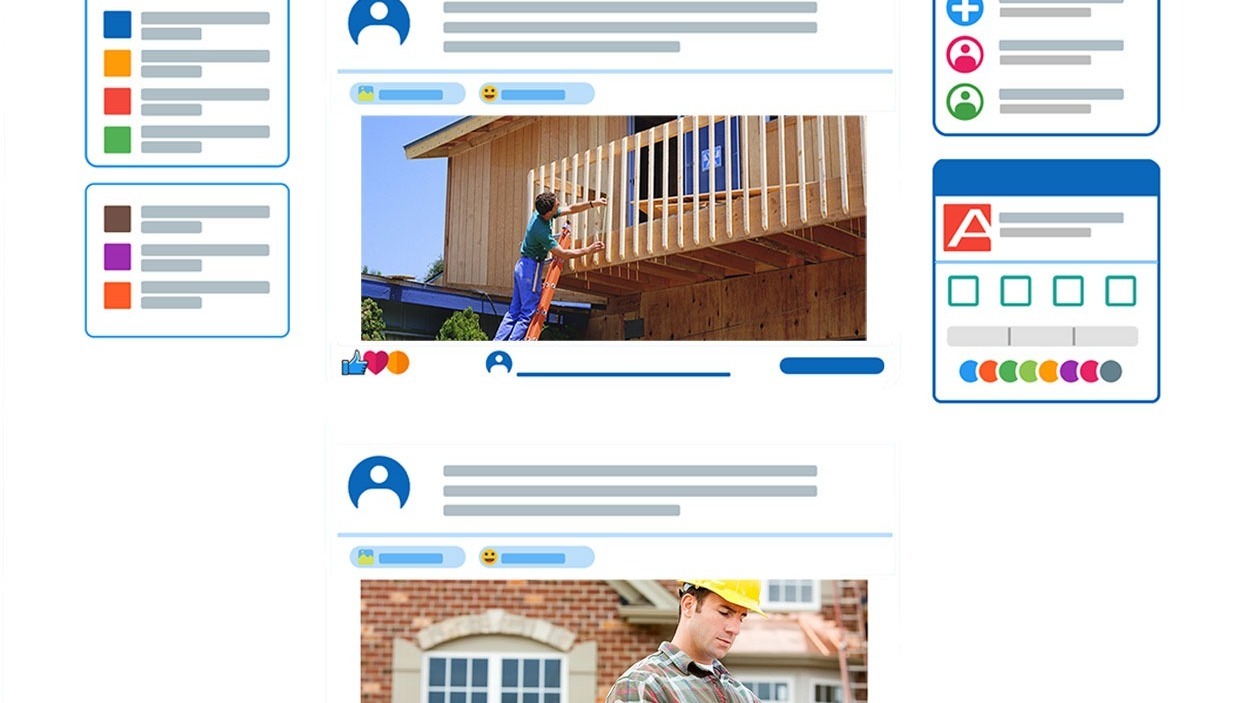 Home Services social posts on Facebook