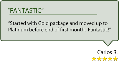 Review: Started with Gold package and moved up to Platinum before end of first month. Fantastic!