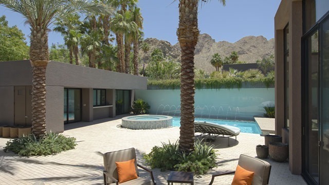 modern unattached casita in las vegas next to pool gvs design and build construction