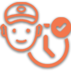houser's fast friendly on time service icon