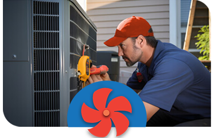 houser's service technician performing air conditioning repair in iowa