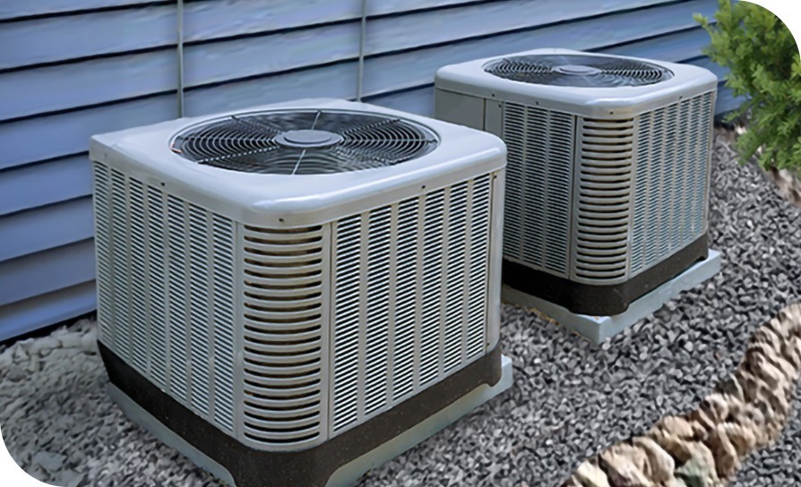 2 unit residential central air installation by houser's air conditioning & heating service