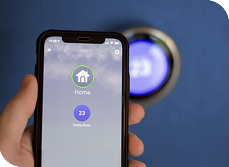 new thermostat installation by houser's air conditioning & heating service in iowa