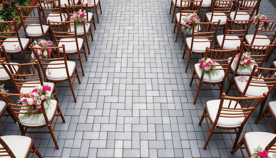 Amaterra Winery wedding venue seating with vibrant floral decor.