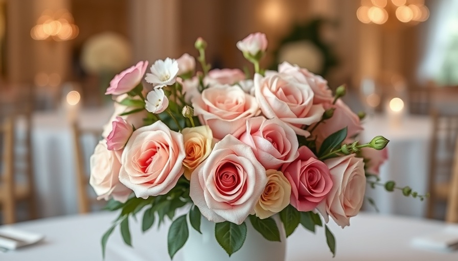 Delicate pastel floral arrangement at unique wedding venues.