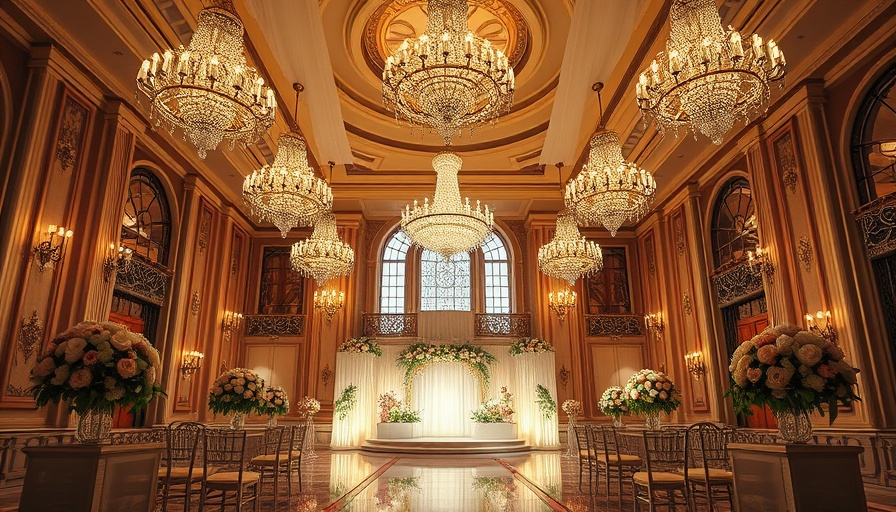 Luxurious celebrity wedding venues with grand architecture