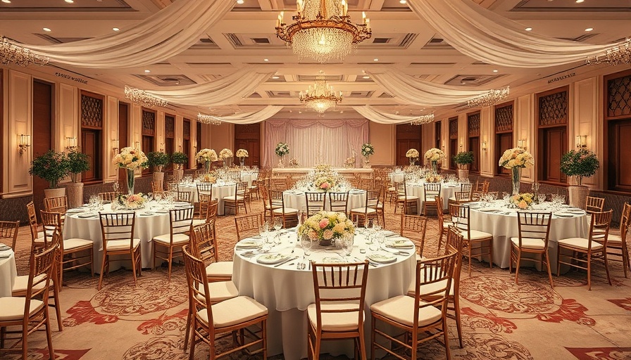 Elegant wedding reception setup with top wedding caterers in Indore.