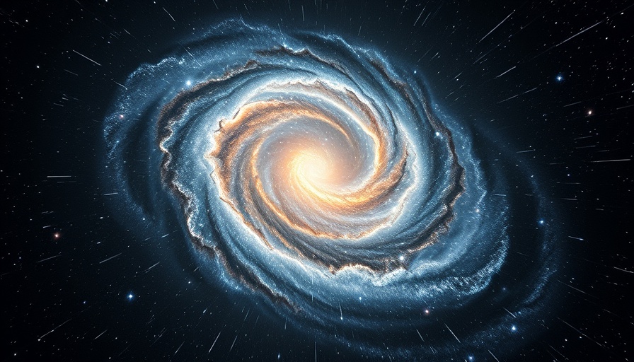 Galactic view zooming out by powers of 10, space.