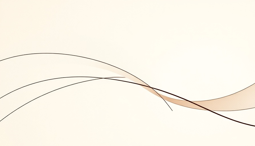 Elegant abstract line art with flowing curves, premium aesthetic.