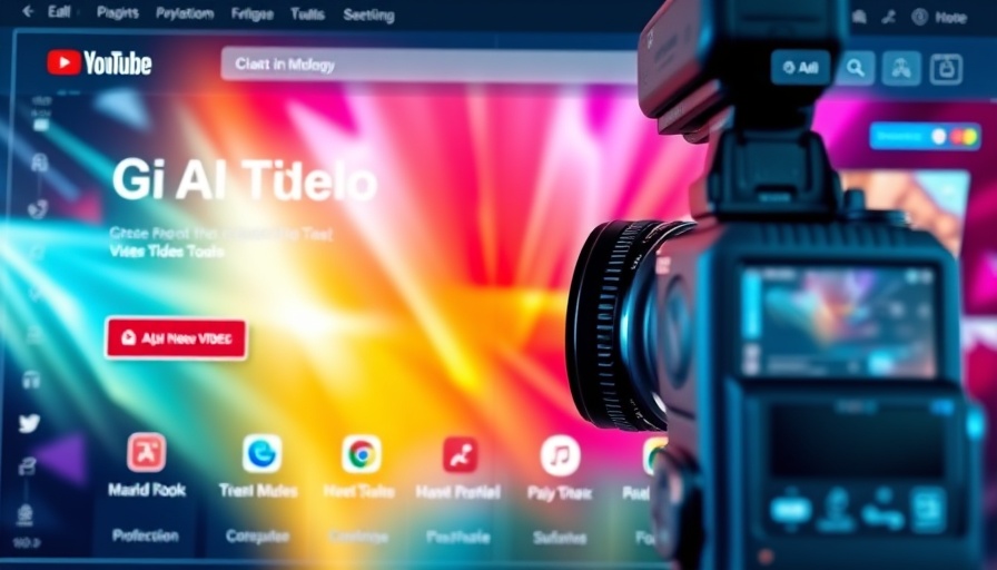 VideoTube AI video generator interface with tools and features