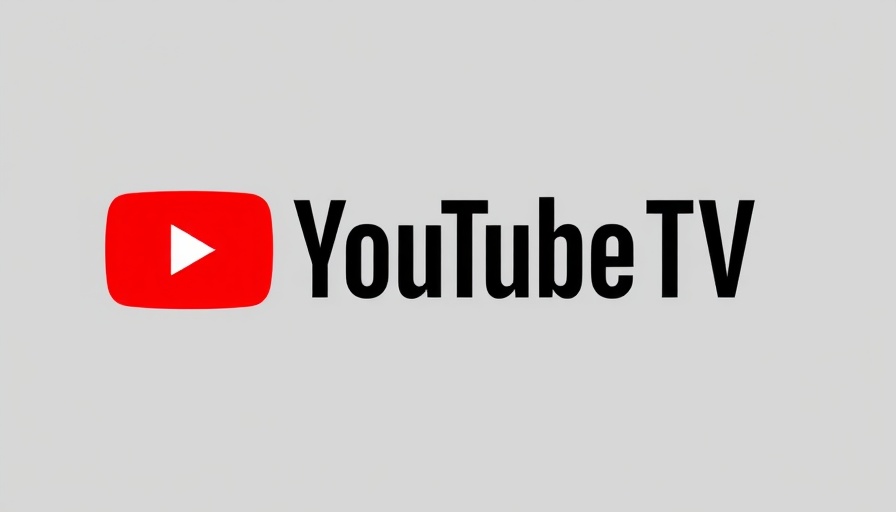 YouTube TV logo on a gray background representing AI video automation.